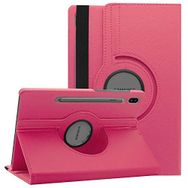 Microsonic Samsung Galaxy Tab S6 360 Rotating Stand Deri Pembe 10.6" T860 Kılıf