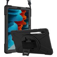 Microsonic Samsung Galaxy Tab S7 Plus T970 Heavy Defender Siyah Kılıf