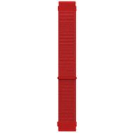 Microsonic Samsung Galaxy Watch 4 40 mm Hasırlı Woven Sport Loop Kırmızı Kordon