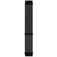 Microsonic Samsung Galaxy Watch 4 40 mm Hasırlı Woven Sport Loop Siyah Uyumlu Kordon