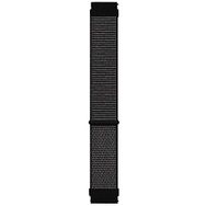 Microsonic Samsung Galaxy Watch 4 40 mm Hasırlı Woven Sport Loop Siyah Uyumlu Kordon
