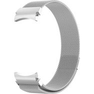 Microsonic Samsung Galaxy Watch 4 40 mm için Milano Loop Gümüş Kordon