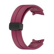 Microsonic Samsung Galaxy Watch 4 40 mm için Ribbon Line Bordo Kordon