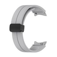 Microsonic Samsung Galaxy Watch 4 40 mm için Ribbon Line Gri Kordon