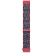 Microsonic Samsung Galaxy Watch 4 44 mm Hasırlı Woven Sport Loop Koyu Pembe Uyumlu Kordon
