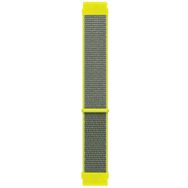 Microsonic Samsung Galaxy Watch 4 Classic 42 mm Hasırlı Woven Sport Loop Sarı Kordon