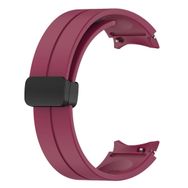 Microsonic Samsung Galaxy Watch 6 44 mm Ribbon Line Bordo Kordon