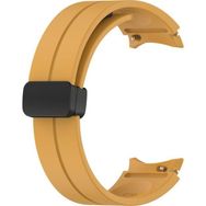 Microsonic Samsung Galaxy Watch 6 Classic 43 mm Ribbon Line Sarı Kordon