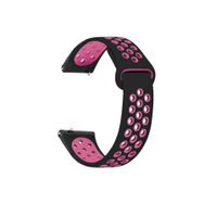 Microsonic Samsung Galaxy Watch 6 Classic 47 mm Rainbow Sport Band Siyah Pembe Kordon