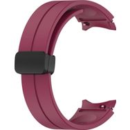 Microsonic Samsung Galaxy Watch 6 Classic 47 mm Ribbon Line Bordo Kordon