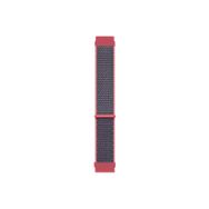 Microsonic Samsung Galaxy Watch Active 2 40 mm Hasırlı Woven Sport Loop Koyu Pembe Kordon