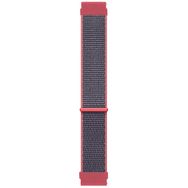 Microsonic Samsung Galaxy Watch Active 2 40 mm Hasırlı Woven Sport Loop Koyu Pembe Uyumlu Kordon