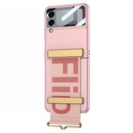 Microsonic Samsung Galaxy Z Flip 3 Flio Strap Pembe Cep Telefonu Kılıfı