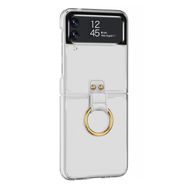 Microsonic Samsung Galaxy Z Flip 3 Ring Loft Clear Şeffaf Cep Telefonu Kılıfı