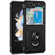 Microsonic Samsung Galaxy Z Flip 5 Military Ring Holder Cep Telefonu Kılıfı