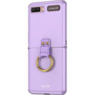 Microsonic Samsung Galaxy Z Flip Ring Fall Platinum Cep Telefonu Kılıfı