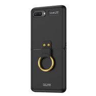 Microsonic Samsung Galaxy Z Flip Ring Fall Platinum Siyah Cep Telefonu Kılıfı