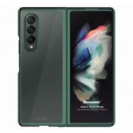 Microsonic Samsung Galaxy Z Fold 3 Shell Platinum Koyu Yeşil Cep Telefonu Kılıfı