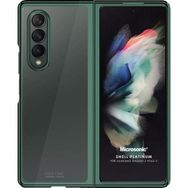 Microsonic Samsung Galaxy Z Fold 3 Shell Platinum Koyu Yeşil Cep Telefonu Kılıfı