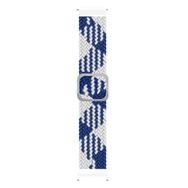 Microsonic Samsung Gear Sport Braided Loop Band Mavi Beyaz Kordon