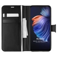 Microsonic Tecno Camon 18 Delux Leather Wallet Siyah Kılıf