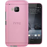 Microsonic Transparent Soft HTC One S9 Pembe Kılıf