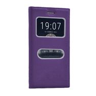Microsonic Vestel Venüs V3 5010 Gizli Mıknatıslı Dual View Delux Mor Kılıf