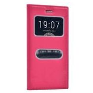 Microsonic Vestel Venüs V3 5010 Gizli Mıknatıslı Dual View Delux Pembe Kılıf