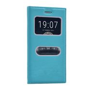 Microsonic Vestel Venüs V3 5010 Gizli Mıknatıslı Dual View Delux Turkuaz Kılıf