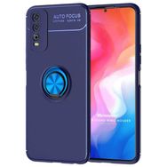 Microsonic Vivo Y11S Kickstand Ring Holder Lacivert Cep Telefonu Kılıfı