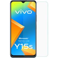 Microsonic Vivo Y15S Tempered Glass Cam Ekran Koruyucu