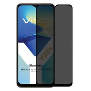 Microsonic Vivo Y22S Privacy 5D Gizlilik Filtreli Siyah Cam Ekran Koruyucu