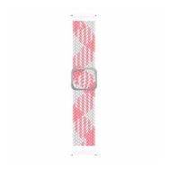 Microsonic Xiaomi Amazfit GTR 47 mm Braided Loop Band Pembe Beyaz Kordon