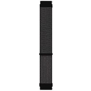 Microsonic Xiaomi Amazfit Pace 2 Stratos Hasırlı Woven Sport Loop Siyah Kordon
