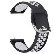 Microsonic Xiaomi Amazfit Pace 2 Stratos Rainbow Sport Band Siyah Beyaz Kordon