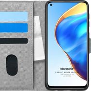 Microsonic Xiaomi Mi 10T Fabric Book Wallet Gri Kılıf