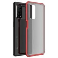 Microsonic Xiaomi Mi 10T Frosted Frame Kırmızı Kılıf