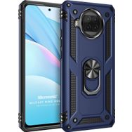 Microsonic Xiaomi Mi 10T Lite Military Ring Holder Lacivert Kılıf