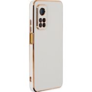 Microsonic Xiaomi Mi 10T Olive Plated Beyaz Kılıf