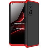Microsonic Xiaomi Mi 10T Pro Double Dip 360 Protective Siyah Kırmızı Kılıf