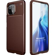 Microsonic Xiaomi Mi 11 Lite Legion Series Kahverengi Kılıf