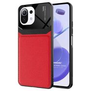 Microsonic Xiaomi Mi 11 Lite Uniq Leather Kırmızı Kılıf