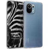 Microsonic Xiaomi Mi 11 Transparent Soft Beyaz Kılıf