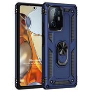 Microsonic Xiaomi Mi 11T Military Ring Holder Lacivert Kılıf