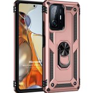 Microsonic Xiaomi Mi 11T Military Ring Holder Rose Gold Kılıf
