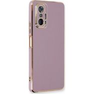 Microsonic Xiaomi Mi 11T Pro Olive Plated Lila Kılıf