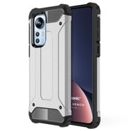 Microsonic Xiaomi Mi 12 Rugged Armor Gümüş Kılıf