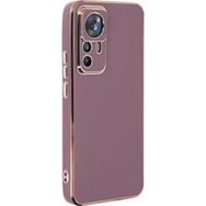 Microsonic Xiaomi Mi 12T Pro Olive Plated Lila Kılıf