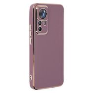 Microsonic Xiaomi Mi 12T Pro Olive Plated Lila Kılıf