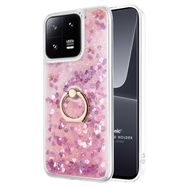 Microsonic Xiaomi Mi 13 Pro Glitter Liquid Holder Pembe Kılıf